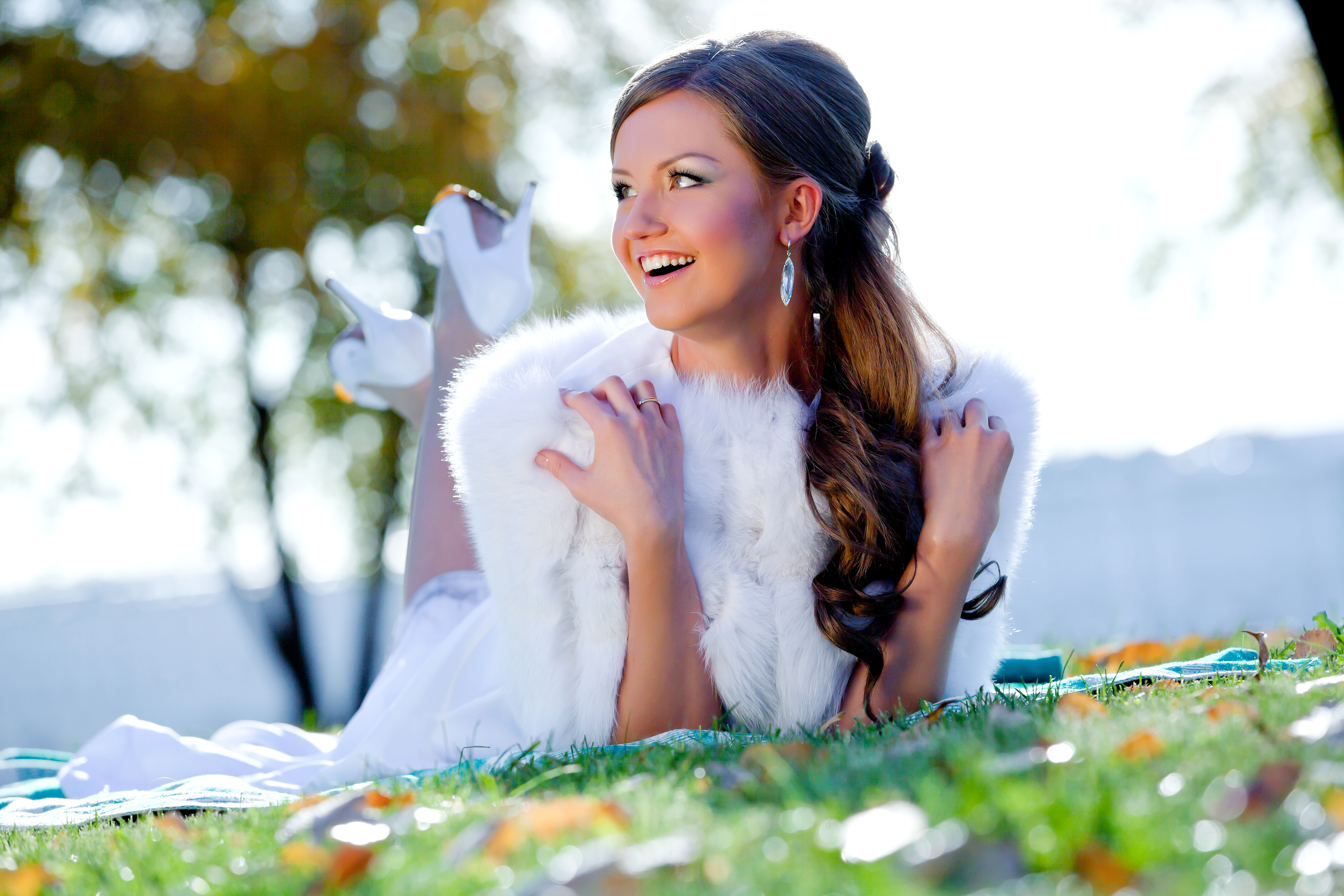 Норковые накидки шубки горжетки пелерины прокат купить Москва Wedding Fur